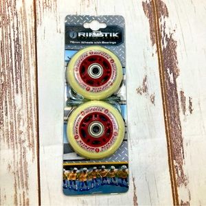RazorX Wheels With Bearings Ripstick 76mm Set Of 2